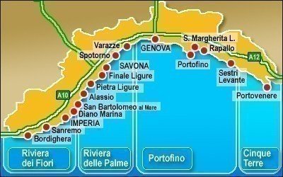 mappa liguria